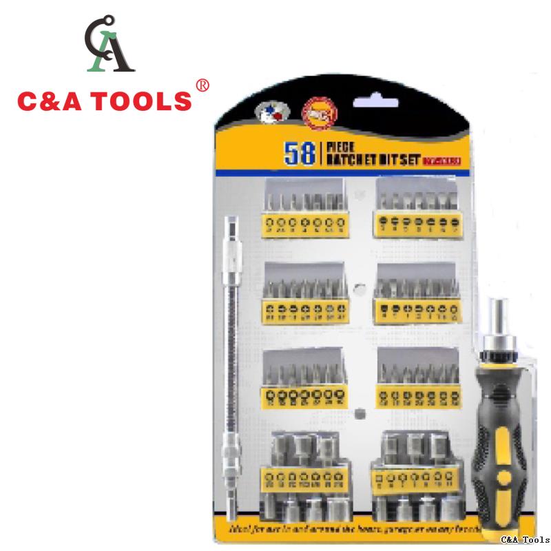 58Pcs Ratchet Bits Set