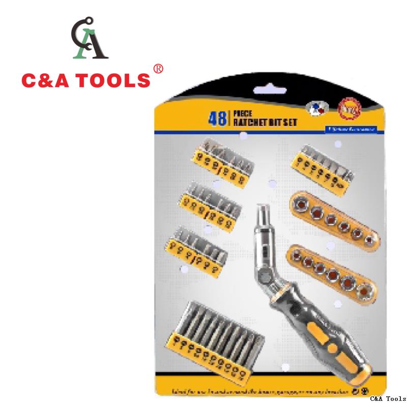 48Pcs Ratchet Bits Set