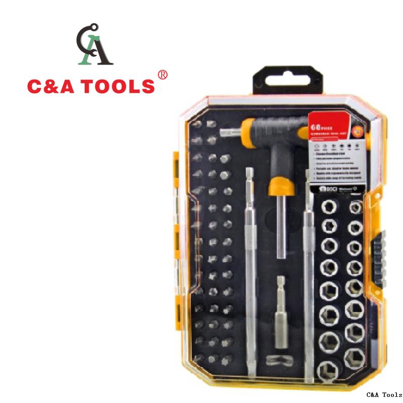 68Pcs Screwdriver Bits & Socket Set